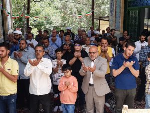 اقامه نخستین نماز جمعه در روستای سادیان